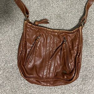 Cargo Brown Vegan‎ Leather Hobo Crossbody Bag